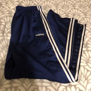 Vintage Blue Adidas Tearaway Pants